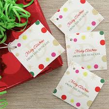 Create unique gifts for all your friends and family. Personalized Gift Tags Festive Monogram