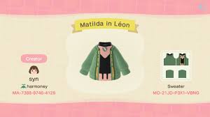 Voir le détail d'un autre villageois ! Matilda From Leon The Professional Animal Crossing Qr Animal Crossing Animal Crossing Game