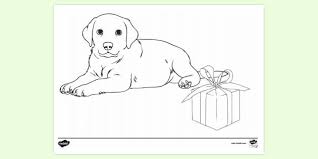 Christmas coloring pages are a fun way for kids of all ages, adults to develop creativity, concentration, fine motor skills, and color recognition. Printable Christmas Puppy Colouring Page Colouring Sheets