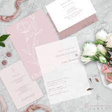 Dusty Rose Hand Drawn Floral Wedding Invitation Template Etsy Floral Wedding Invitations Rose Wedding Invitations Pink Wedding Invitations
