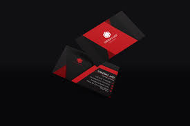 Black And Red Visiting Card Black Red Business Cards Designs Red Business Cards Red Business Card Design Business Card Design