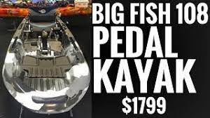 The big fish 108 shares the stable cathedral hull for unshakable stability with the other 3 waters boats, perfect if you're just dipping your toes into the waters of kayak fishing. Big Fish 108 Pedal Kayak Only 1799 Youtube