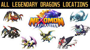 Nexomon Extinction - Catching all Legendary Dragons with Locations - YouTube