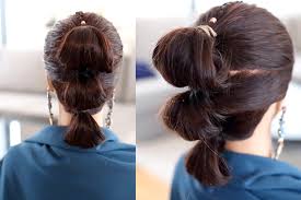 Rey S Star Wars Hairstyle Tutorial The Force Awakens Easy Triple Bun Hair Hair Tutorial Rey Star Wars Hair Star Wars Hair