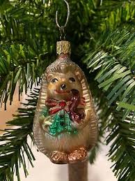 Discover more posts about christmas hedgehog. Old World Christmas Holiday Hedgehog Hand Blown Hand Painted Glass Ornament Ebay