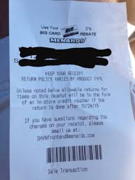 You can use the menards credit card at menards, speedway, holiday®, kwik trip®, and kwik star® stores. Use Your Big Card 2 Rebate Wenardss Keep Your Receipt Return Policy Varies By Product Type Unless Noted Below Allowable Returns For Items On This Receipt Will Be In The Form Of