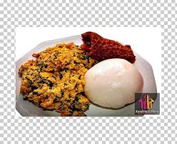 It is made from ground melon seed and can be served with any type of fufu ( pounded yam, gari ….). Nigerian Cuisine African Cuisine Eba Egusi Soup Png Clipart African African Cuisine Comfort Food Cuisine Delicacy