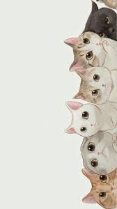 Pin By Thuy đoan On Wallpaper My Phone Cat Art Cat Wallpaper Cute Wallpapers