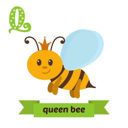 Cartoon queen bee Vector Images & Graphics for Commercial Use | VectorStock