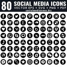 Social icons and vector packs for sketch, adobe illustrator, figma and websites. Round Social Media Icons New Socialmediaicons In 2020 Social Media Icons Social Media Icons Vector Social Media Icons Free