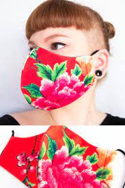 Hissox face bandana mask, ear loops face balaclava cover men women neck gaiters for dust wind sun. Red Floral Print Face Mask Red Face Mask Neoprene Lycra Etsy Face Mask Neoprene Face Mask Flower Prints Art