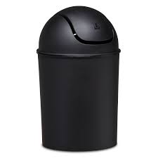 These waste baskets feature intelligent sensors that don't require any contact, not even your foot. Desktop Trash Can With Lid Push Button Bathroom Trash Can Small Kitchen Mini Garbage Cans Yellow White Industrial Scientific Waste Receptacles Liners Ourvagabondstories Com