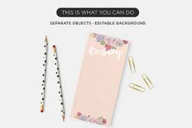 Mockup Notepad 3 Sizes Note Pad Mockup Branding Mockups