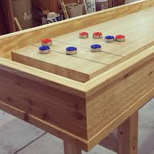 Trim Done Shuffleboard Table Shuffleboard Diy Shuffleboard