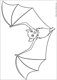 A voir et à revoir sans modération, cette animation de dessins animés pour enfants est réalisée par lucie rydlova avec des coloriage : Coloriage Chauve Souris 2