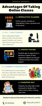 Why Online Courses Are An Advantage For Students Infographic E Learning Infographics Learn Math Online Math Methods Educational Infographic