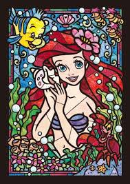 Completed puzzle ~ 51.2 x 73.7 cm. 63 Disney Stain Glass Ideas Disney Stained Glass Disney Disney Art