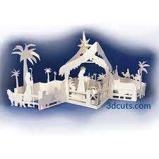 Download Zig Zag Nativity Card 3dcuts Com