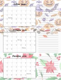 Choose from over a hundred free powerpoint, word, and excel calendars for personal, school, or business. Free Printable 2020 Quarterly Calendars With Holidays 3 Designs
