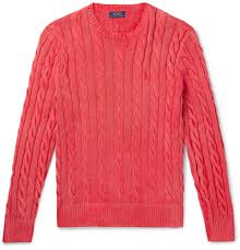 Men's pony cable knit crewneck sweaters. Ø±Ù…Ù‰ Ø¯Ø¨Ù„ÙˆÙ…Ø§Ø³ÙŠ Ø§Ù„Ù‚Ø¨Ùˆ Polo Ralph Lauren Cotton Knit Jumper Natural Soap Directory Org