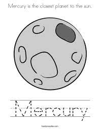 Download and print these nature, planet coloring pages for free. Mercury Is The Closest Planet To The Sun Coloring Page Twisty Noodle
