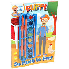 Download Blippi Coloring Book Animals Machines By John Stevin Blippi Amazon Ae