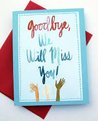 Finding the perfect thank you gifts for teachers. Google Card Design Handmade Goodbye Cards Farewell Cards