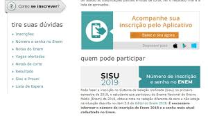 We did not find results for: Sisu 2019 Inscricao Vagas Notas De Corte E Resultado Mec Gov