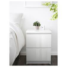 Enough room for the tv remote, a lamp and your phone on top. Malm High Gloss White White Chest Of 2 Drawers 40x55 Cm Ikea