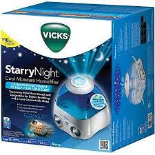 Vicks Starry Night 1 Gallon Cool Mist Humidifier Blue V3700 Walmart Com Vicks Vicks Vaporub Uses Cool Mist Humidifier