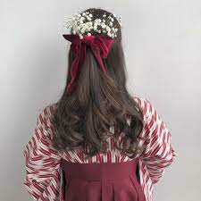 おっきな赤いリボンが可愛い ハイカラさん 風大正ロマンな和モダン髪型特集 marry マリー モダン 髪型 成人式 ヘアスタイル ロング 髪型 ハーフアップ