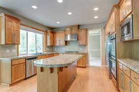 I have white kitchen cabinets and honey oak trim and medium oak flooring. What Color Granite Goes With Honey Oak Cabinets Upgraded Home