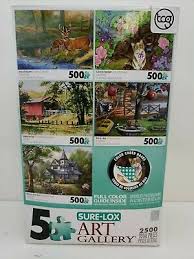 We did not find results for: Sure Lox Collection Art Gallery Puzzles Five 500 Piece Puzzles Animals Landsc 12 74 Picclick