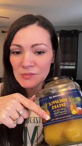 You have to try these Pineapple spears in coconut water!! Delicious!!  #pineapplespearsincoconut