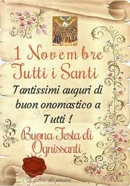 Pin Di Mena Su Novembre Onomastico Buon Onomastico Festa
