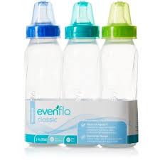 Evenflo Classic Clear Bpa Free Plastic Baby Bottle 8oz 3pk Baby Bottles Plastic Baby Bottles Evenflo