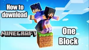 How To Download Minecraft One Block Map Blackclue Android Youtube