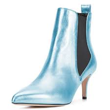 Light Blue Chelsea Boots Stiletto Heel Ankle Boots For Work Party Music Festival Date Going Out Fsj Blue Chelsea Boots Stiletto Heels Heeled Ankle Boots