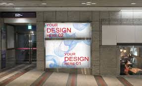 4 Poster Mockup Japan City Poster Mockup Creative Bookmarks Poster