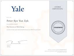 Below are the top discussions from reddit that mention this online coursera course from yale university. Peter Van Eyk Neue Zertifikate Und Abschlusse Eykcon