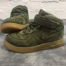 Nike Air Force 1 High Olive Green Child Size 10c Excellent Condition Nike Air Nike Air Force Nike