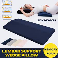 Pressure relief is one of the essential things to consider when selecting a new mattress. Lumbar Support Wedge Memory Pillow Bed Cushion For Sleep Lower Back Pain Relief Ebay