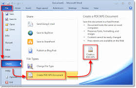 How To Create Or Save Office 2010 Documents As A Pdf