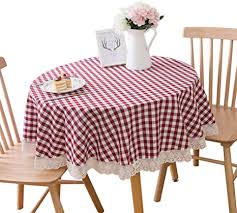 We have several options of 60 inch round tablecloths with sales, deals, and prices from brands you trust. Amazon Com Ai Tao Red White Mini Checkered Checkered Round Tablecloth Cotton Linen Rural Home Kitchen Dinning Tabletop Table Cover 60 Inch Home Kitchen