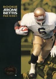 Collectors may value these first appearances more than subsequent card issues. Jerome Bettis Hall Of Fame Football Cards