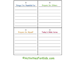 Education is the main axis for the development of every human being, which is creativity and the desire to learn are very important in children, it is a stage of life when they begin to develop their basic skills for language and motor skills. Child S Prayer Journal Activities For Kids