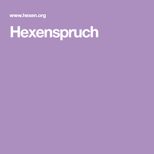 Hexenspruch Zauberspruche Moderne Hexe Schwarze Magie