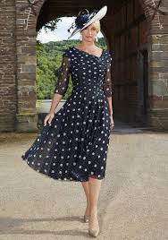 condici polka dot print flared midi dress navy in 2019