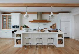 White shiplap island with matte black faucet transitional. Shiplap Behind Range Hood Cottage Kitchen