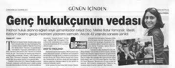 DOÇ. DR. MELİKE BATUR YAMANERİN ANISINA ARMAĞAN